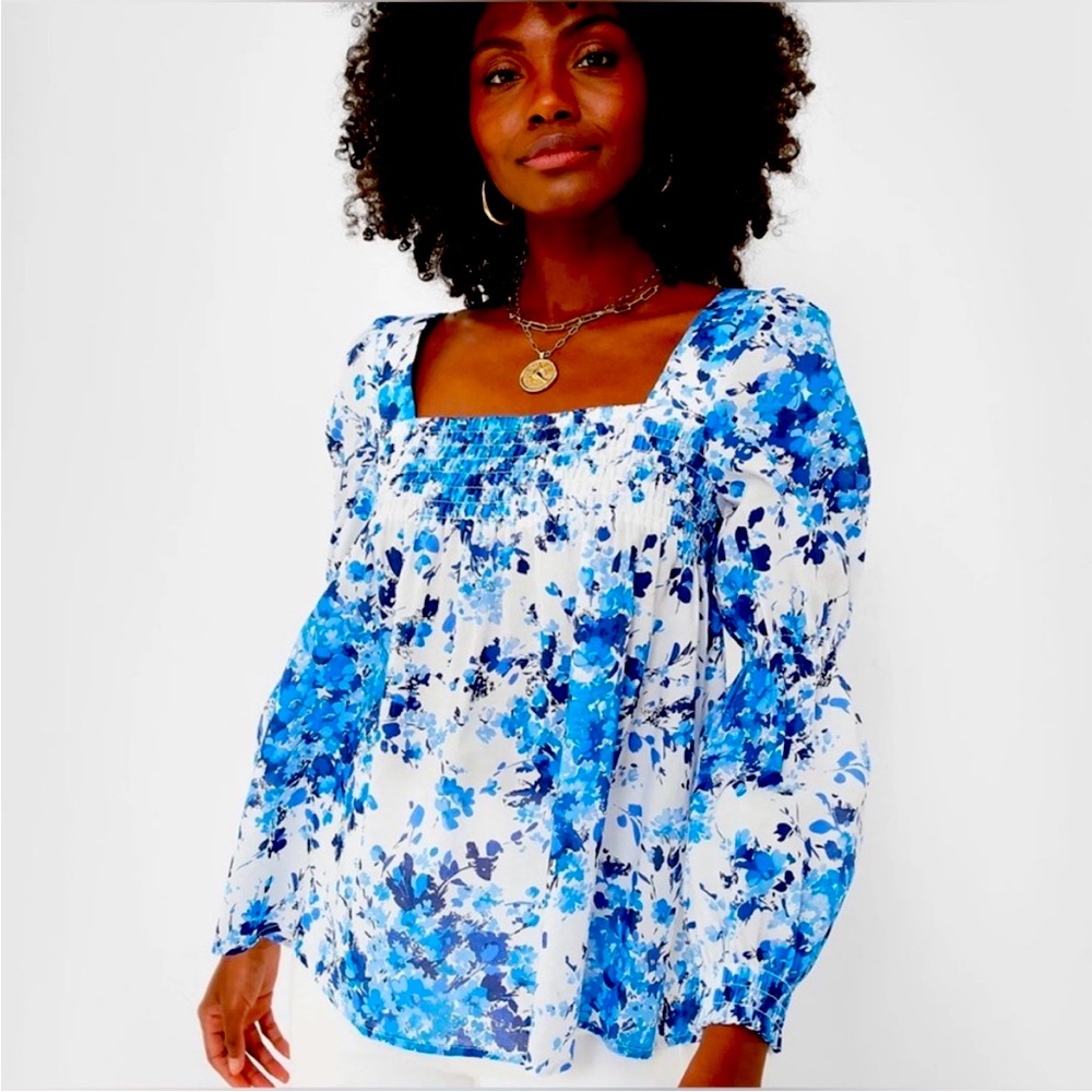 NWT Tuckernuck Bluebell Meadows Tilly Blouse